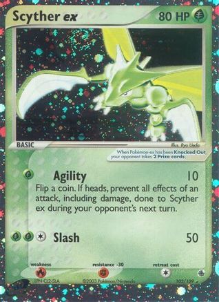 Scyther ex (102) [Ruby and Sapphire] Holofoil