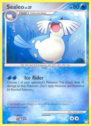 Sealeo (62) [Mysterious Treasures] Reverse Holofoil