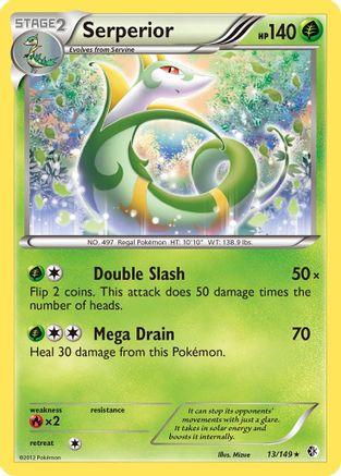 Serperior (13) [Boundaries Crossed] Reverse Holofoil