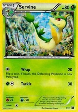 Servine - 1/12 (1) [McDonald's Promos 2012] Holofoil