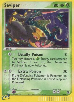 Seviper (11) [Sandstorm] Reverse Holofoil