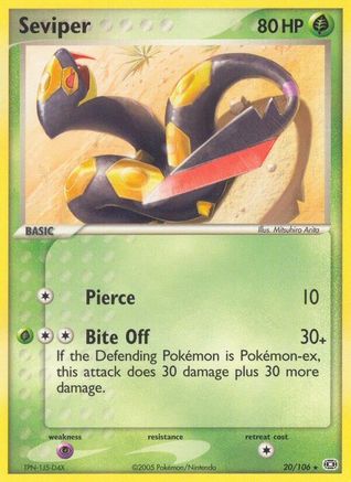 Seviper (20) [Emerald] Reverse Holofoil