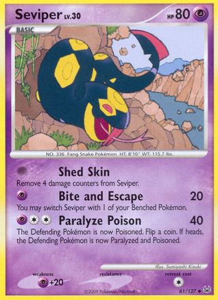 Seviper (61) [Platinum] Reverse Holofoil