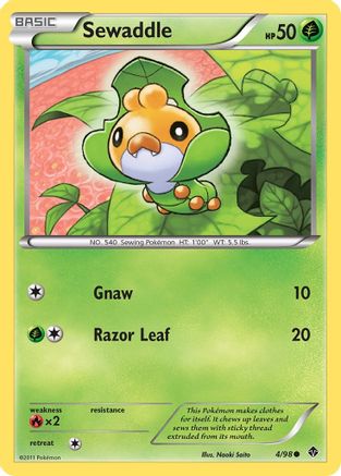 Sewaddle (4) () [Emerging Powers] Reverse Holofoil