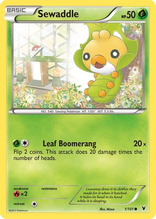 Sewaddle (1) [Noble Victories] Reverse Holofoil