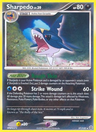 Sharpedo (37) [Secret Wonders] Reverse Holofoil
