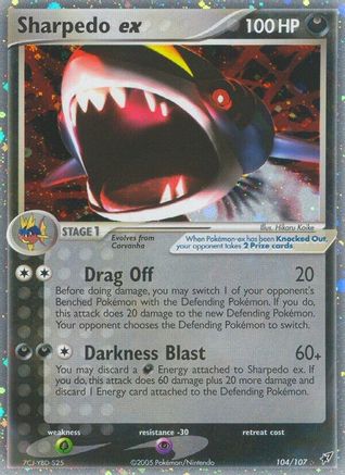 Sharpedo ex (104) [Deoxys] Holofoil