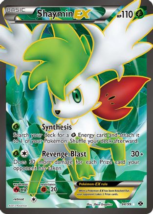 Shaymin EX (94 Full Art) (94) [Next Destinies] Holofoil