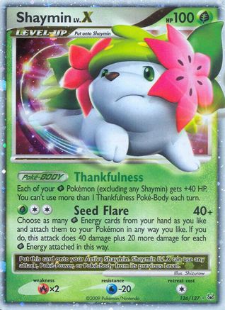 Shaymin Lv.X (Land Forme) (126) [Platinum] Holofoil