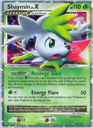 Shaymin Lv.X (Sky Forme) (127) [Platinum] Holofoil