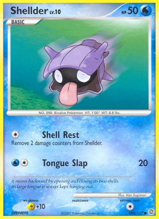 Shellder (105) [Secret Wonders] Reverse Holofoil