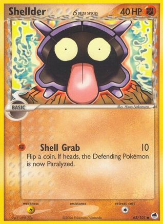 Shellder (Delta Species) (63) [Dragon Frontiers]