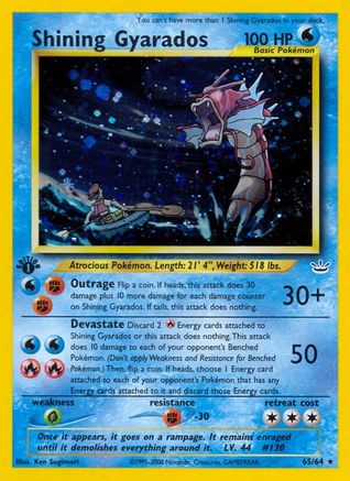 Shining Gyarados (65) [Neo Revelation] 1st Edition Holofoil