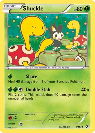 Shuckle (3) [Legendary Treasures]