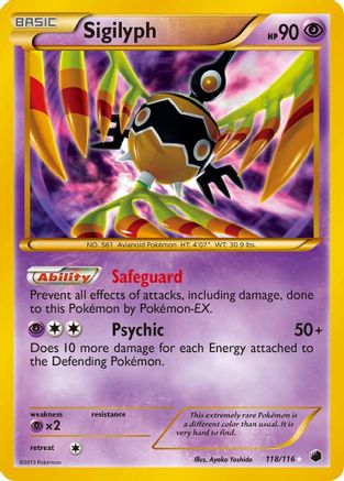 Sigilyph (118) [Plasma Freeze] Holofoil