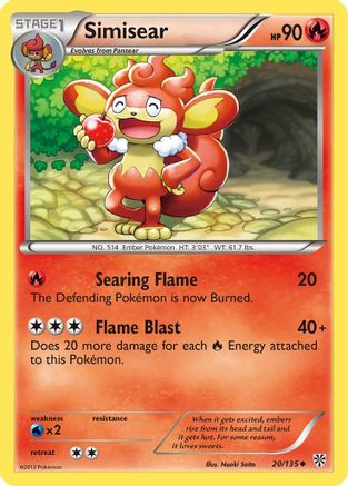 Simisear (20) [Plasma Storm] Reverse Holofoil