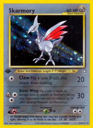 Skarmory (13) [Neo Genesis] 1st Edition Holofoil