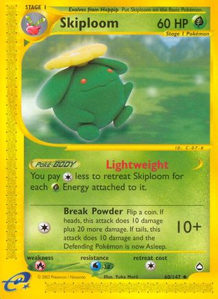 Skiploom (60) [Aquapolis] Reverse Holofoil