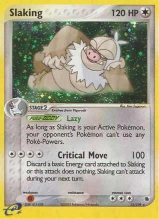 Slaking (12) [Ruby and Sapphire] Reverse Holofoil