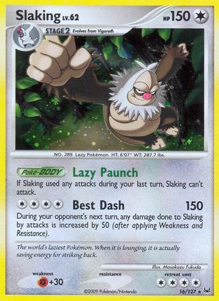 Slaking (16) [Platinum] Reverse Holofoil