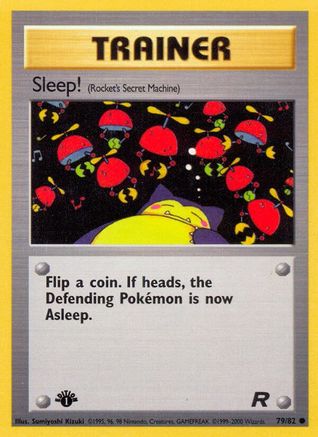 Sleep! (Rocket's Secret Machine) (79) [Team Rocket] 1st Edition