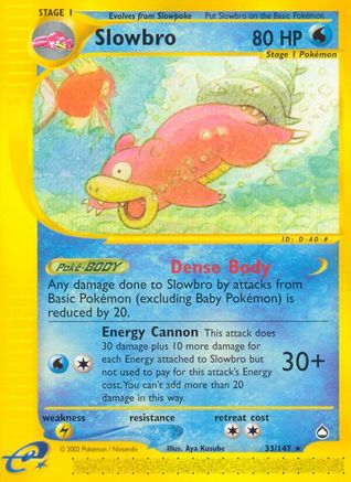 Slowbro (33) [Aquapolis] Reverse Holofoil