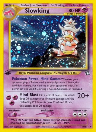 Slowking (14) [Neo Genesis] 1st Edition Holofoil