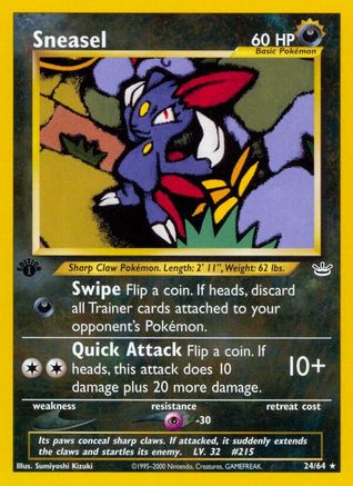 Sneasel (24) [Neo Revelation] Unlimited