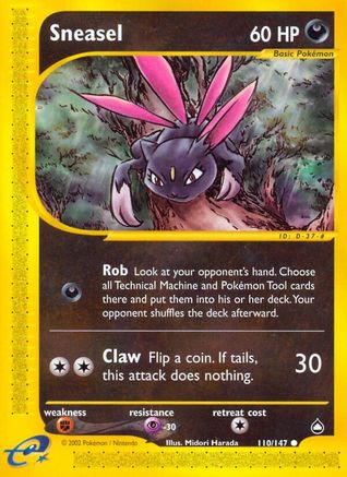 Sneasel (110) [Aquapolis] Reverse Holofoil