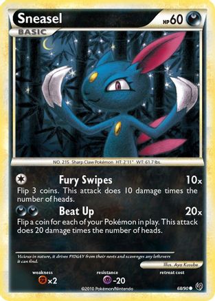 Sneasel (68) [Undaunted] Reverse Holofoil