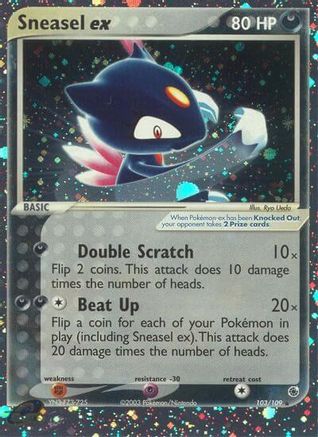 Sneasel ex (103) [Ruby and Sapphire] Holofoil