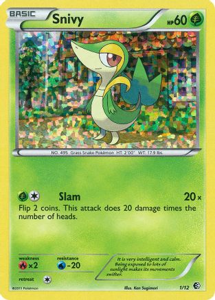 Snivy - 1/12 (1) [McDonald's Promos 2011] Holofoil