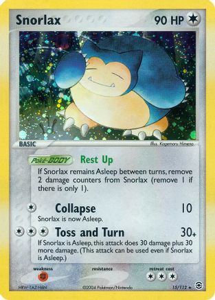 Snorlax (15) [FireRed & LeafGreen] Holofoil