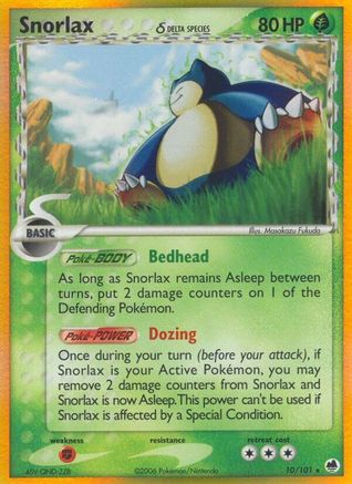 Snorlax (Delta Species) (10) [Dragon Frontiers] Holofoil