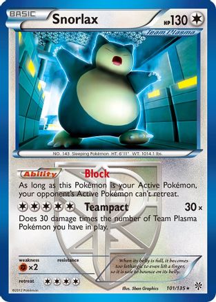 Snorlax (Team Plasma) (101) [Plasma Storm]