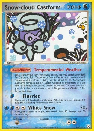 Snow-cloud Castform (25) [Hidden Legends] Reverse Holofoil