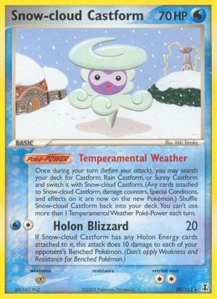 Snow-cloud Castform (29) [Delta Species] Reverse Holofoil