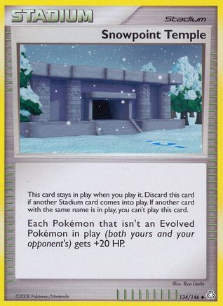Snowpoint Temple (134) [Legends Awakened] Reverse Holofoil