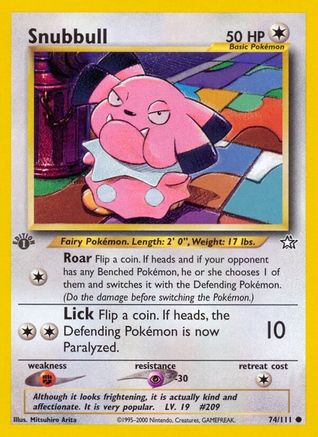 Snubbull (74) [Neo Genesis] 1st Edition