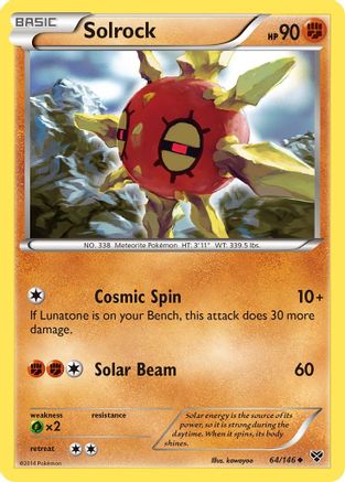 Solrock (64) [XY Base Set]