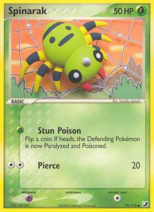 Spinarak (75) [Unseen Forces] Reverse Holofoil