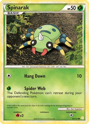 Spinarak (83) [HeartGold SoulSilver] Reverse Holofoil