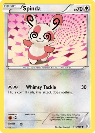 Spinda (115) [Boundaries Crossed] Reverse Holofoil