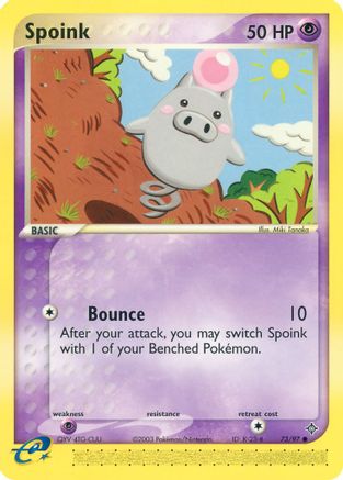 Spoink - 73/97 (73) [Dragon] Reverse Holofoil