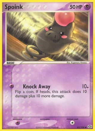 Spoink - 065/106 (65) [Emerald] Reverse Holofoil
