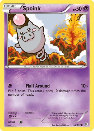 Spoink (59) [Boundaries Crossed] Reverse Holofoil