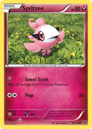 Spritzee (92) [XY Base Set] Reverse Holofoil