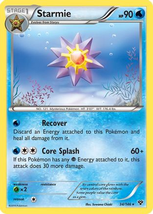 Starmie (34) [XY Base Set] Reverse Holofoil