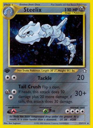 Steelix (15) [Neo Genesis] 1st Edition Holofoil