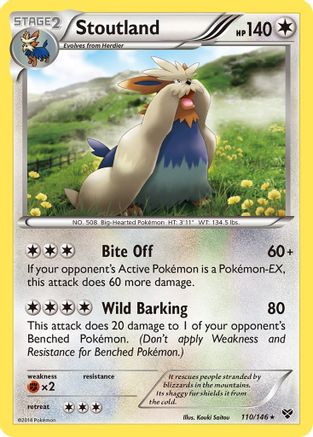 Stoutland (110) [XY Base Set] Reverse Holofoil